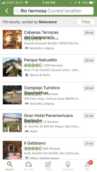 Visual Bug on TripAdvisor App