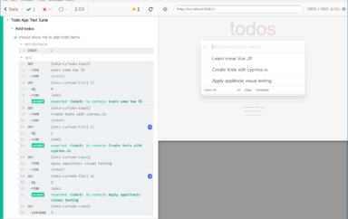 Cypress & VueJS Todo sample app